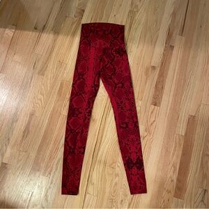 Lululemon electric red leggings